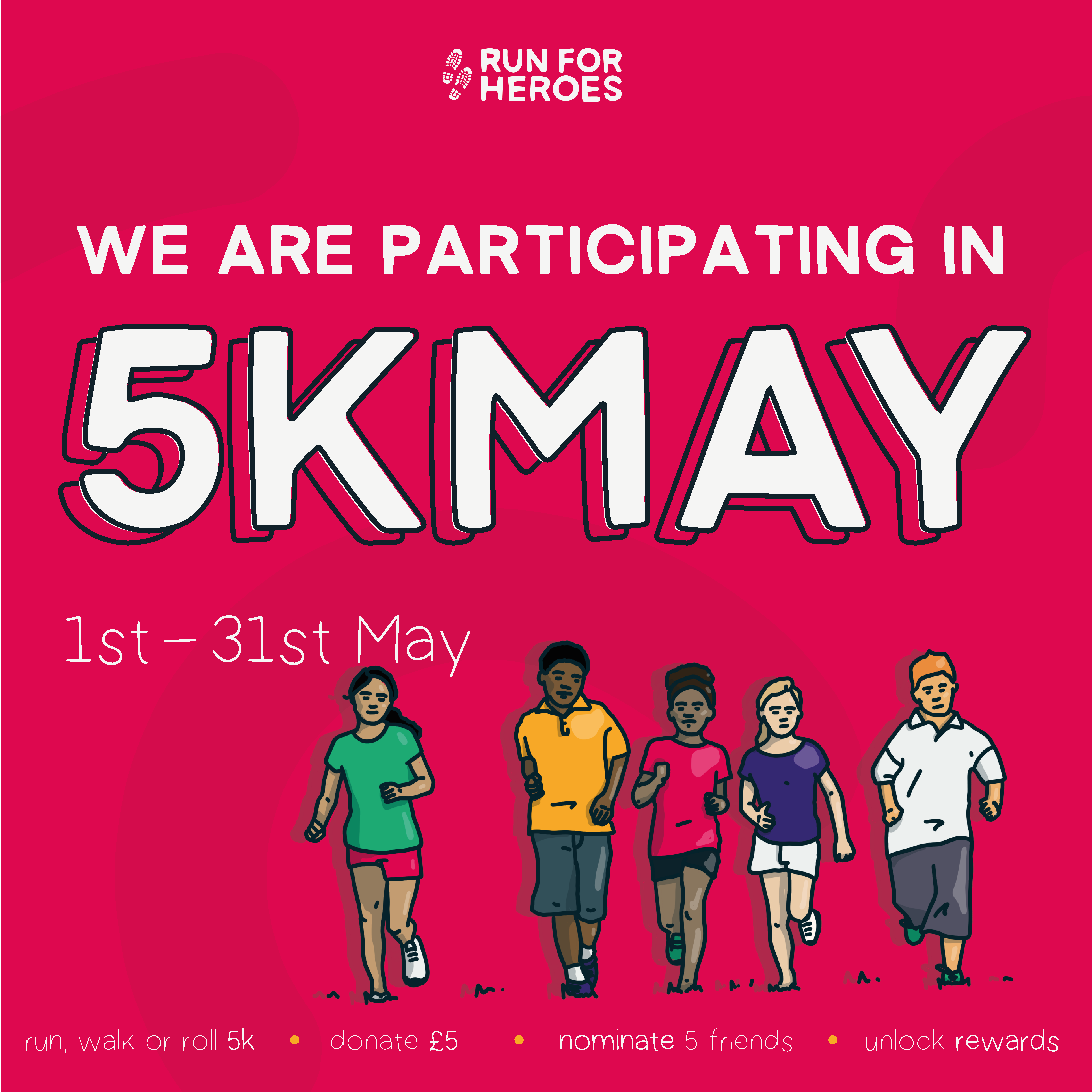 Run for Heroes 5K May Challenge