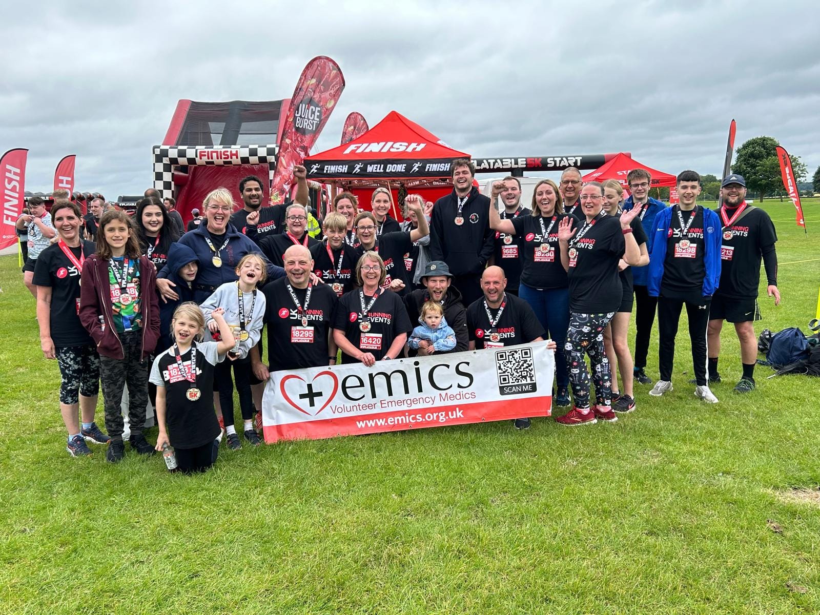 41 participants tackle 5K inflatable obstacle course for EMICS