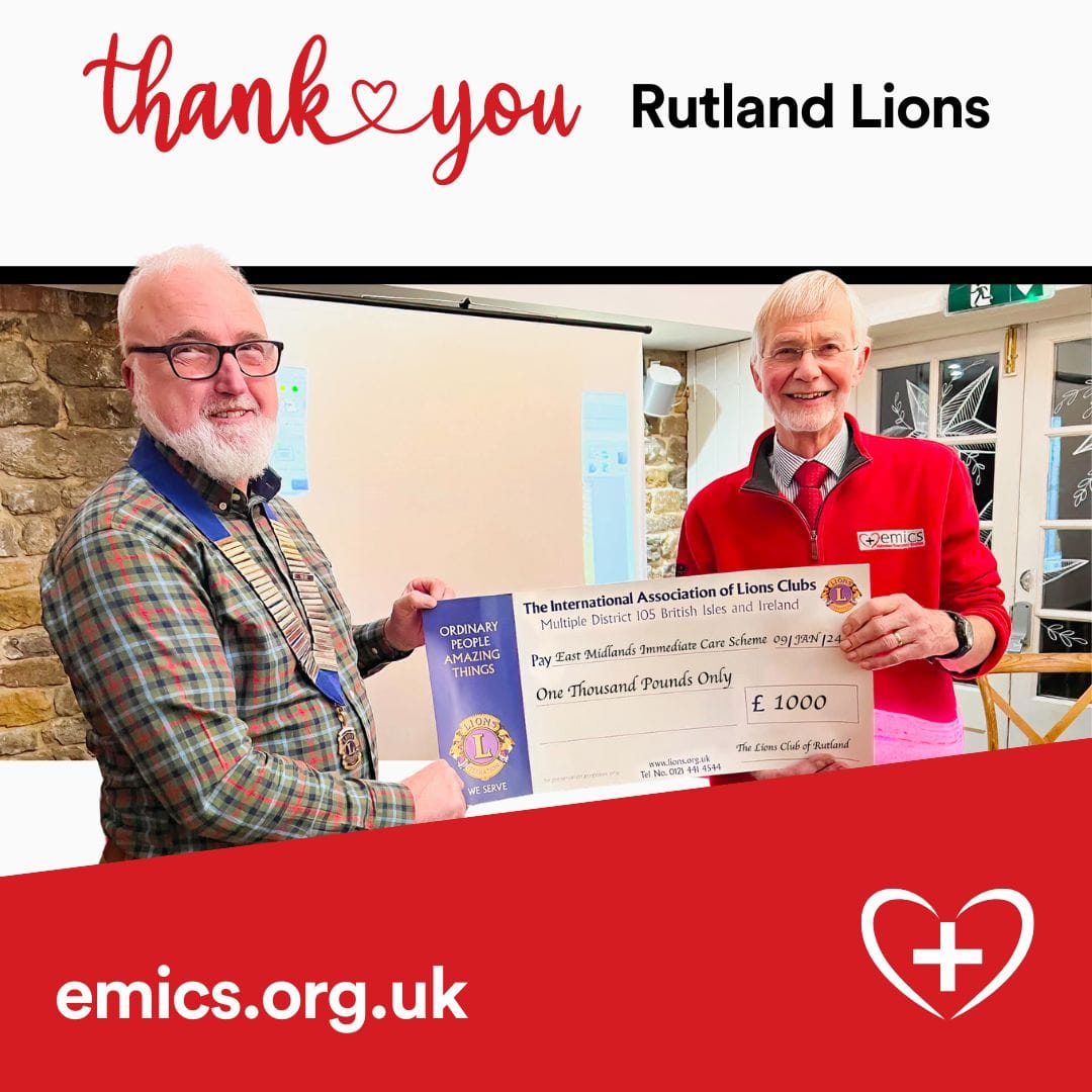 A Heartfelt Thanks: Celebrating Rutland Lions’ Generous Contribution to Lifesaving Care