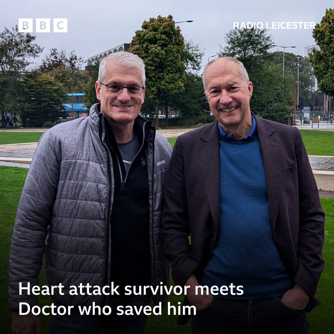 BBC Leicester Breakfast Show: Hear how EMICS doctor saved Peter’s life