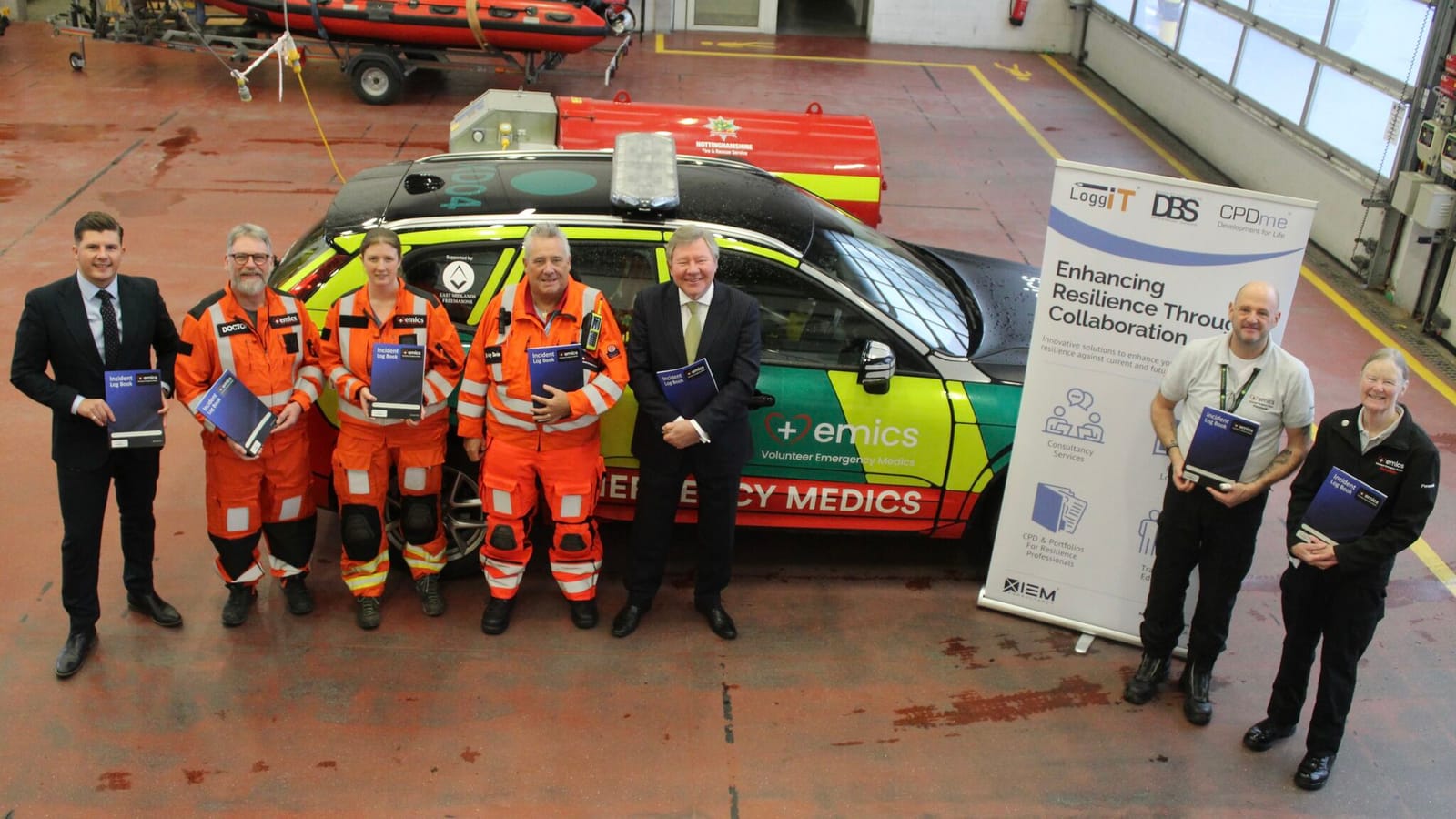 David Burrows-Sutcliffe to sponsor EMICS for 2025: Providing log books for emergency responders