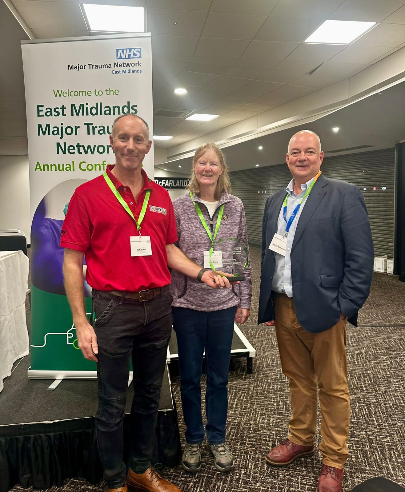 East Midlands Major Trauma Network honours EMICS with Outstanding Achievement award 