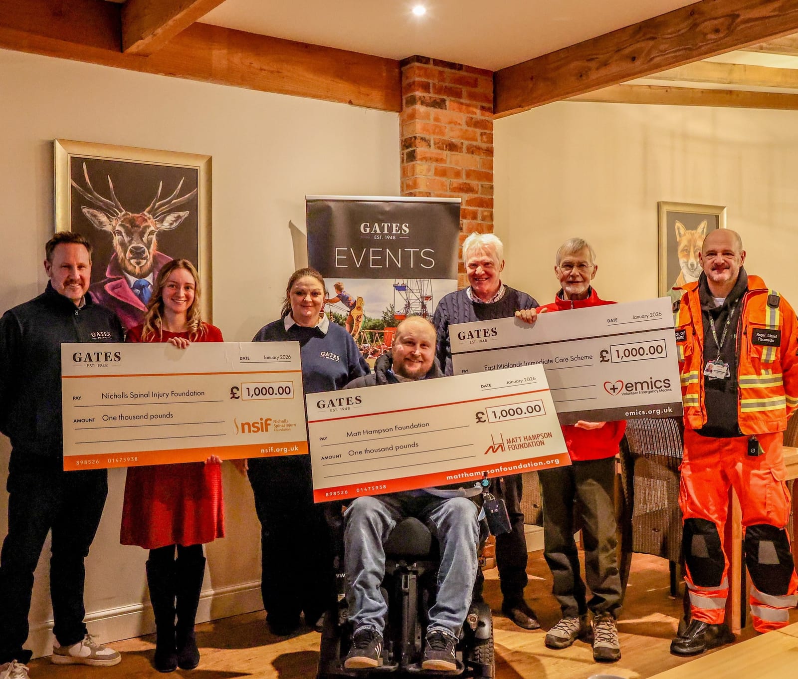 Gates Garden Centre Boosts EMICS with Festive “Jingle Bells” Donation