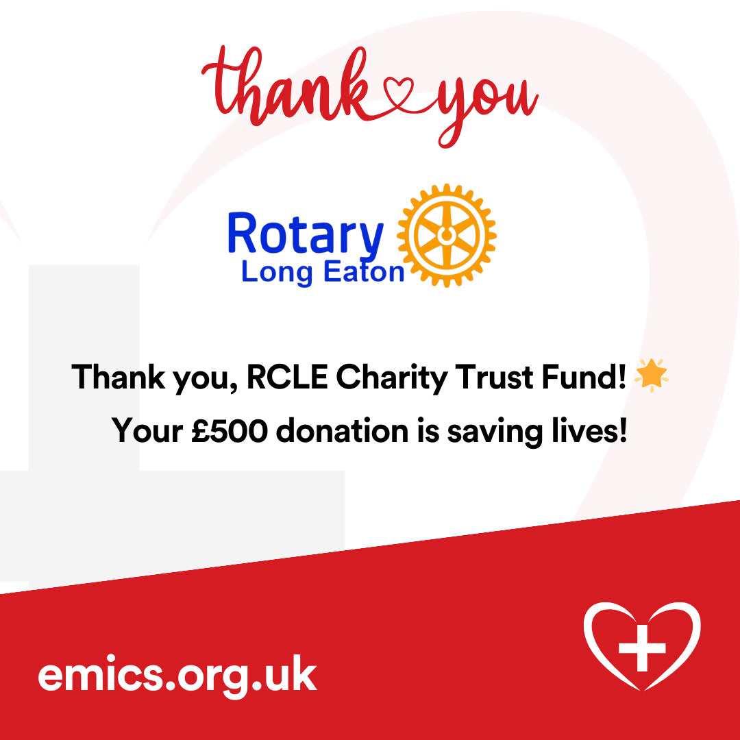 Heartfelt Thanks to the Rotary Club of Long Eaton (RCLE) Charity Trust Fund!
