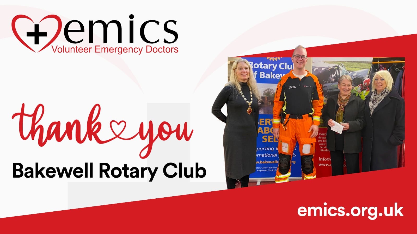 The Bakewell Rotary Club generously supported EMICS